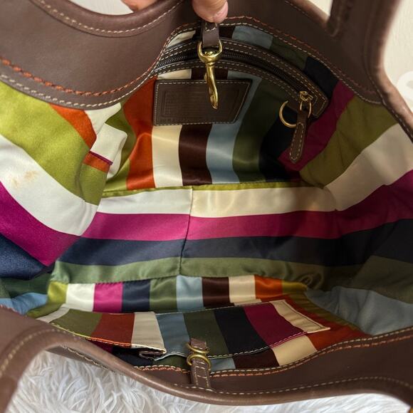 y2k Coach Legacy Mahogany Ergo Hobo Shoulder Bag - Picture 7 of 10